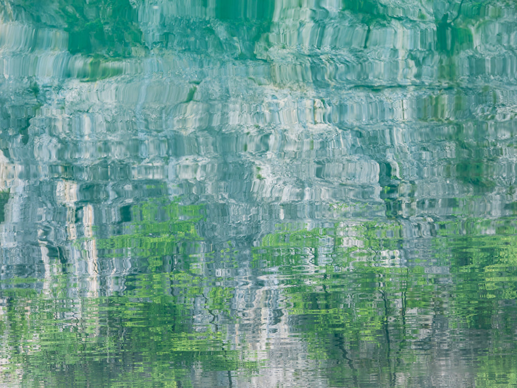 Abstract reflections, Plitvice, Croatia