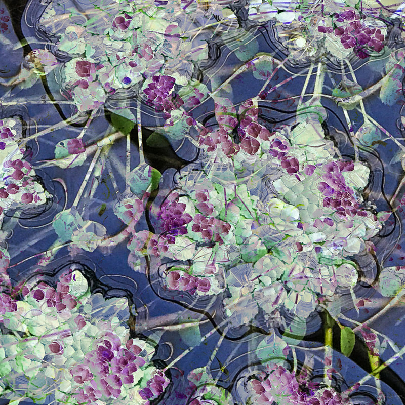 Mosaic Moods, abstract artwork made in the Waterlily House at Kew Gardens